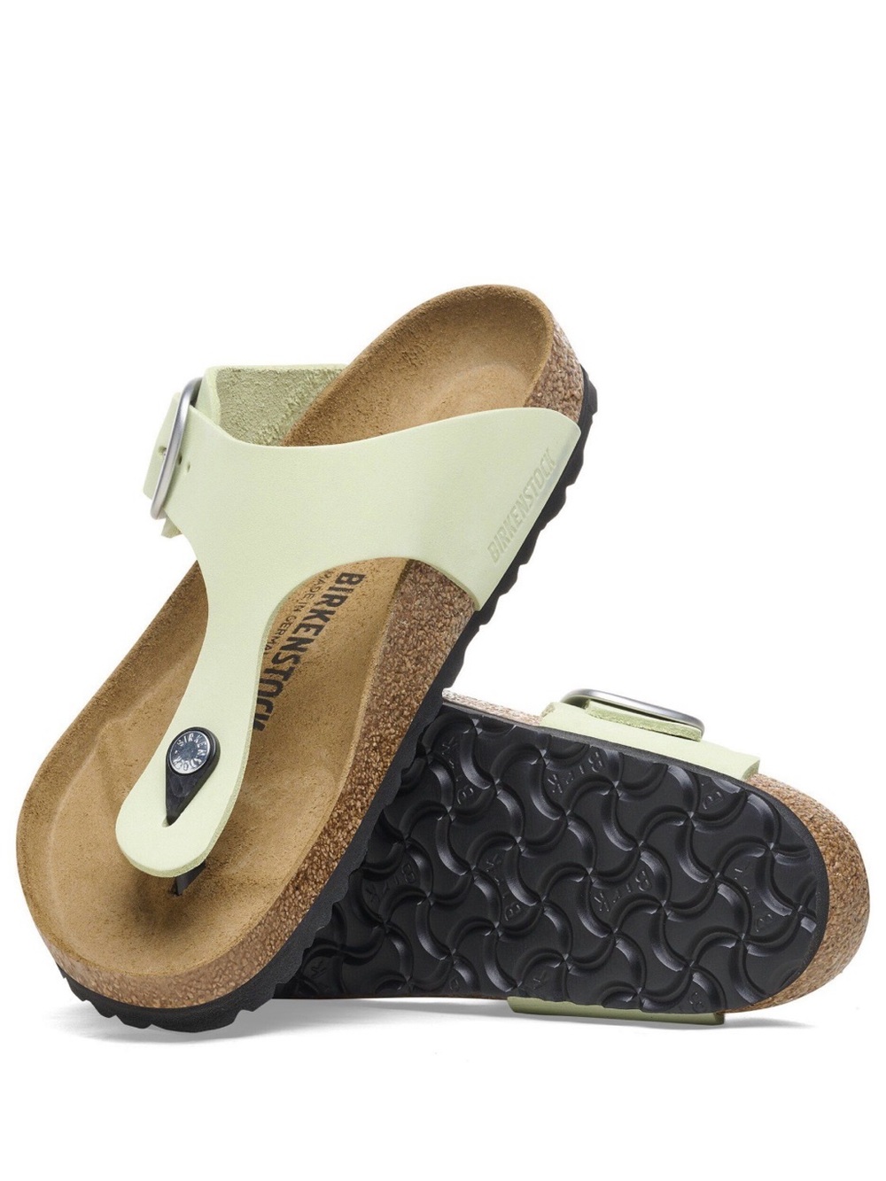 Birkenstock Women’s Gizeh Thong Sandals in faded lime